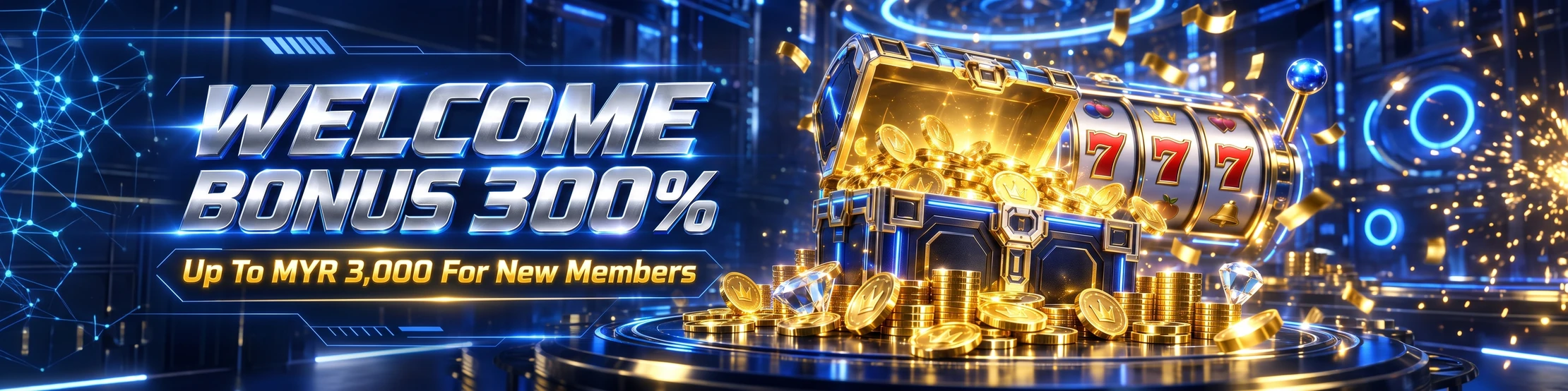 WELCOME BONUS 300%