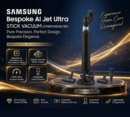 Samsung VS90F40DAK/SP Bespoke AI Jet Ultra Stick Vacuum